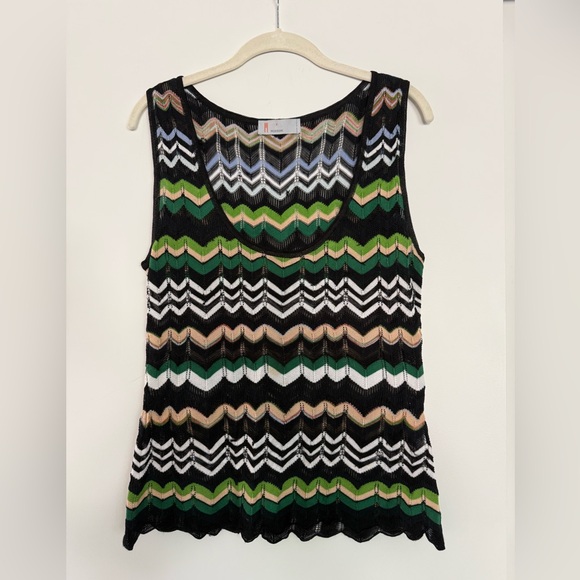Missoni Chevron Striped Knit Tank Size 40 US 10 - Picture 5 of 8